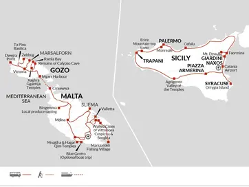itinerary map