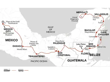 itinerary map