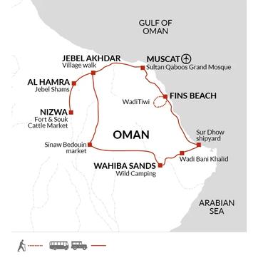 itinerary map