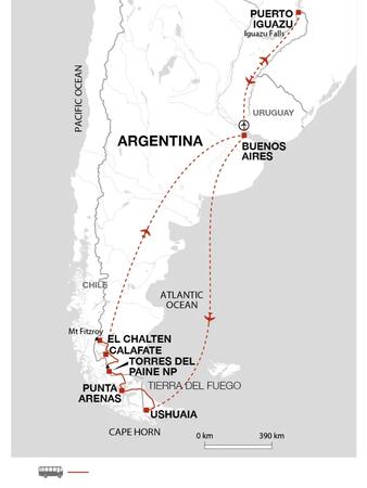 itinerary map