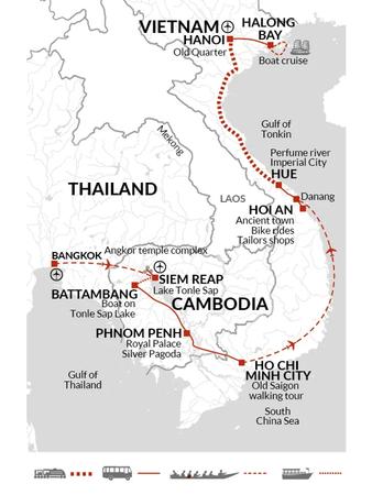 itinerary map