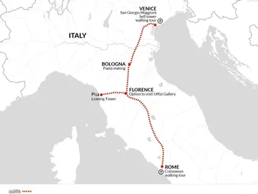 itinerary map