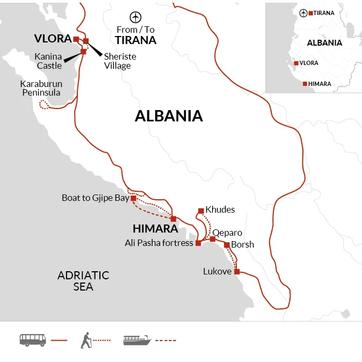 itinerary map