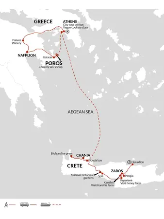 itinerary map