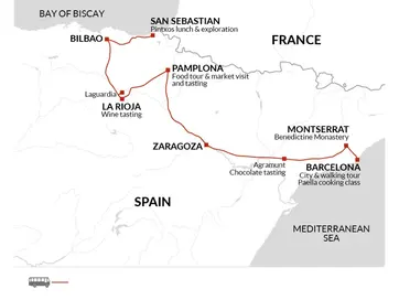itinerary map
