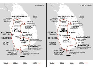 itinerary map
