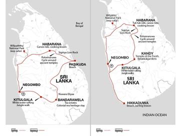 itinerary map