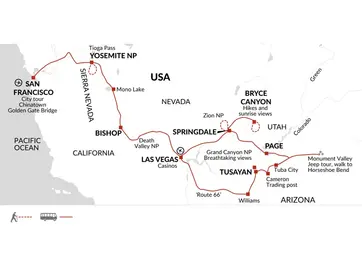 itinerary map