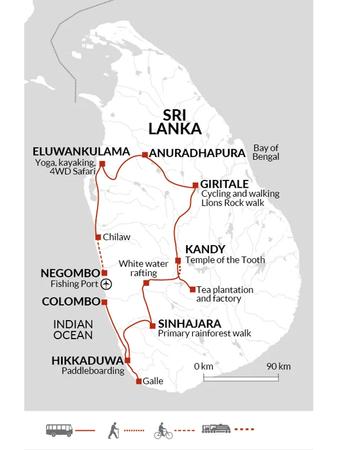 itinerary map