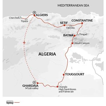 itinerary map