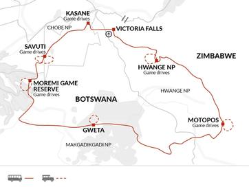 itinerary map