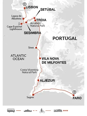 itinerary map