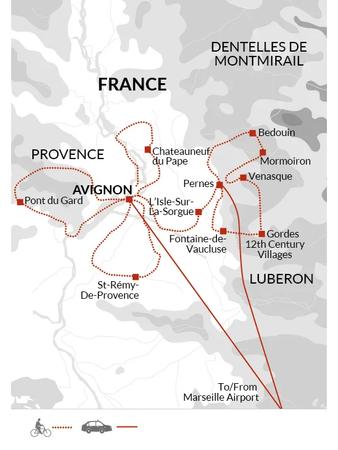 itinerary map