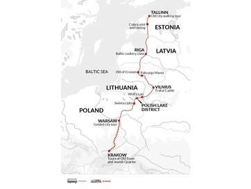 itinerary map