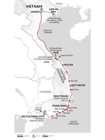 itinerary map
