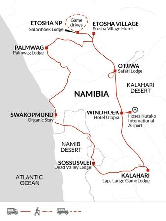 itinerary map