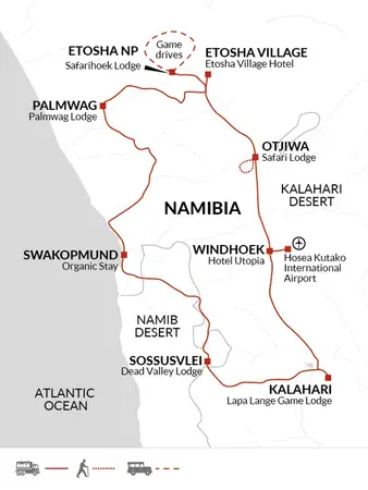 itinerary map