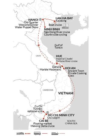 itinerary map