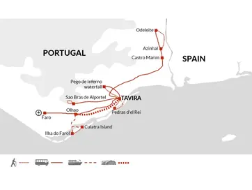 itinerary map