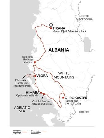 itinerary map