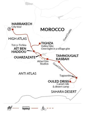 itinerary map