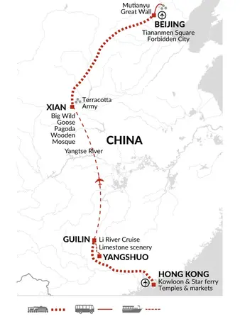 itinerary map