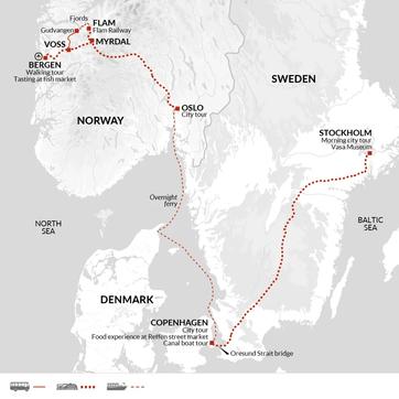 itinerary map