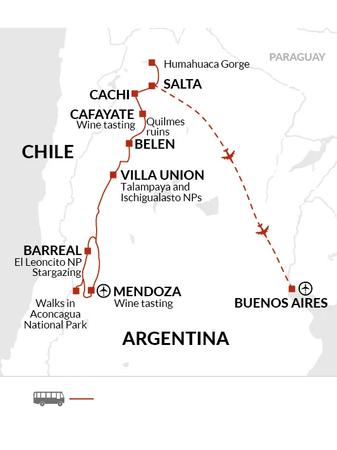 itinerary map