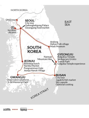itinerary map