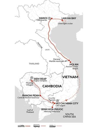 itinerary map