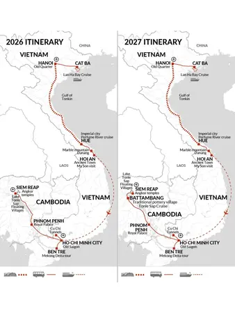 itinerary map