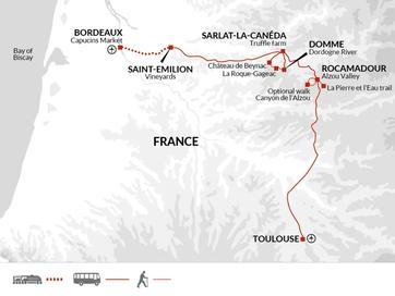 itinerary map