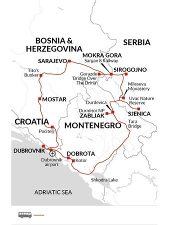 itinerary map
