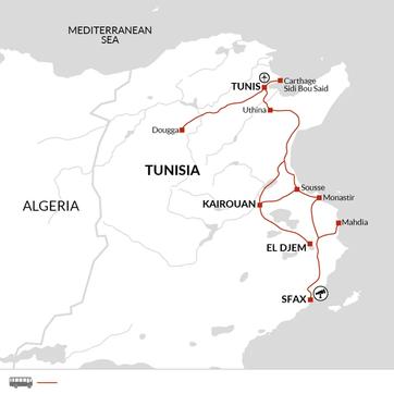 itinerary map