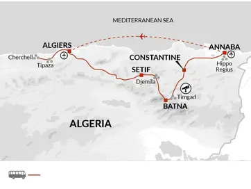 itinerary map