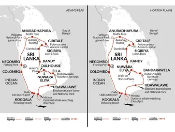 itinerary map