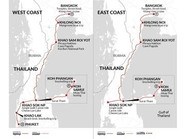 itinerary map