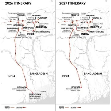 itinerary map