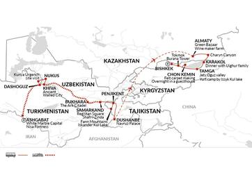 itinerary map