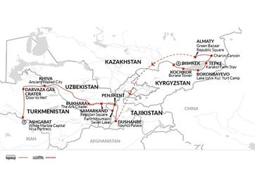 itinerary map