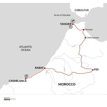 itinerary map
