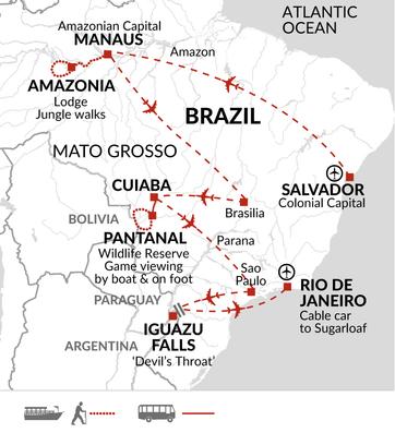 itinerary map