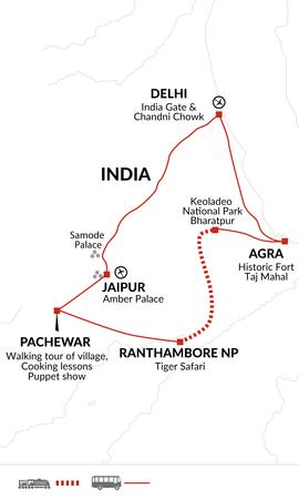 itinerary map