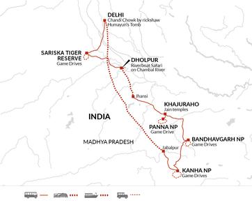 itinerary map