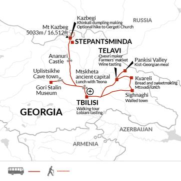 itinerary map