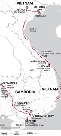itinerary map