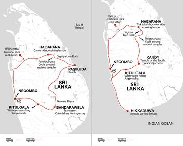 itinerary map