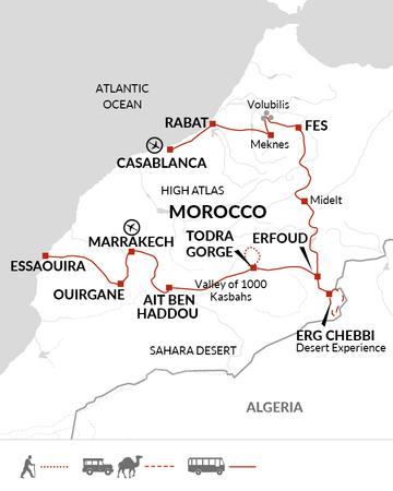 itinerary map