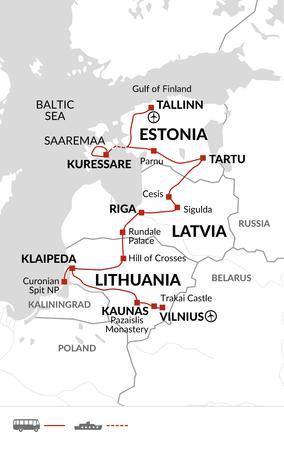 itinerary map