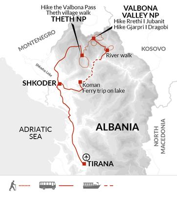 itinerary map